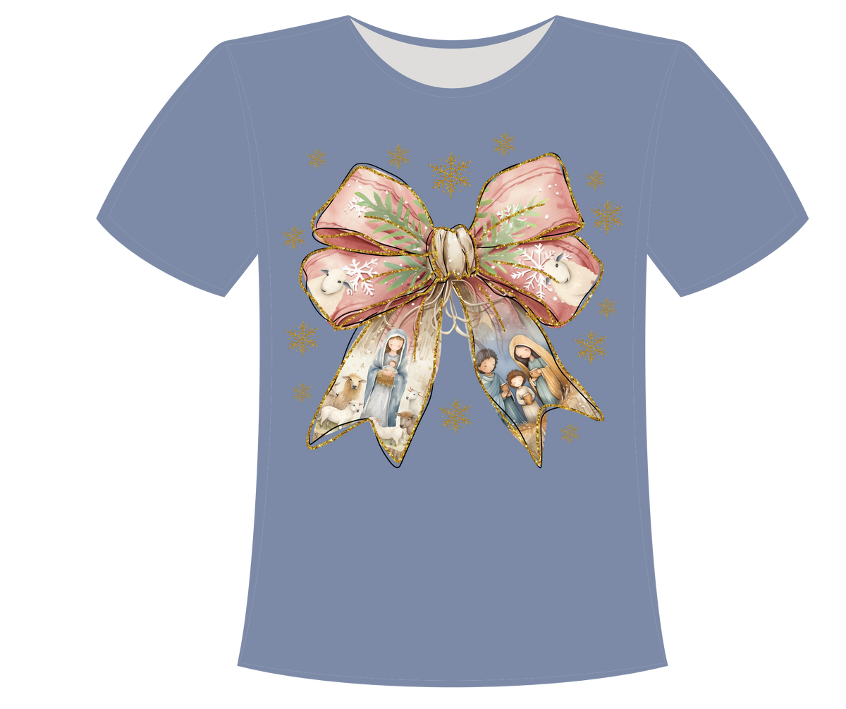 Nativity Bow Tshirt