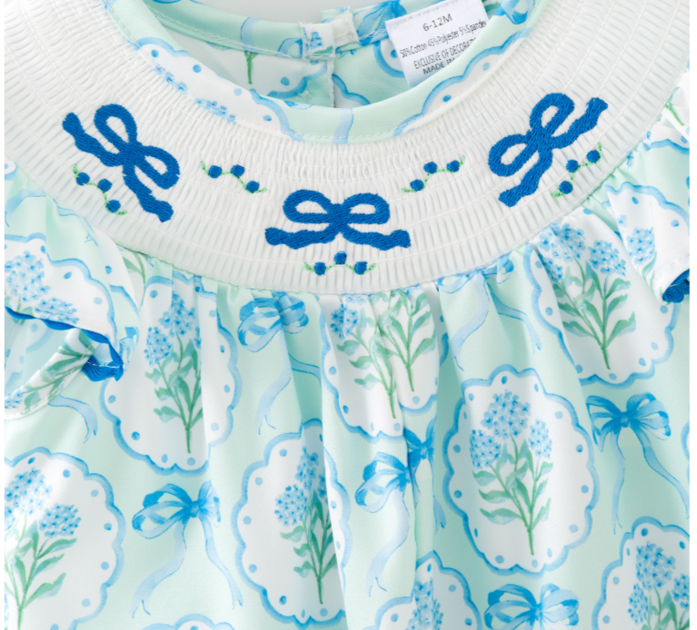 Hydrangea Smocked Dress