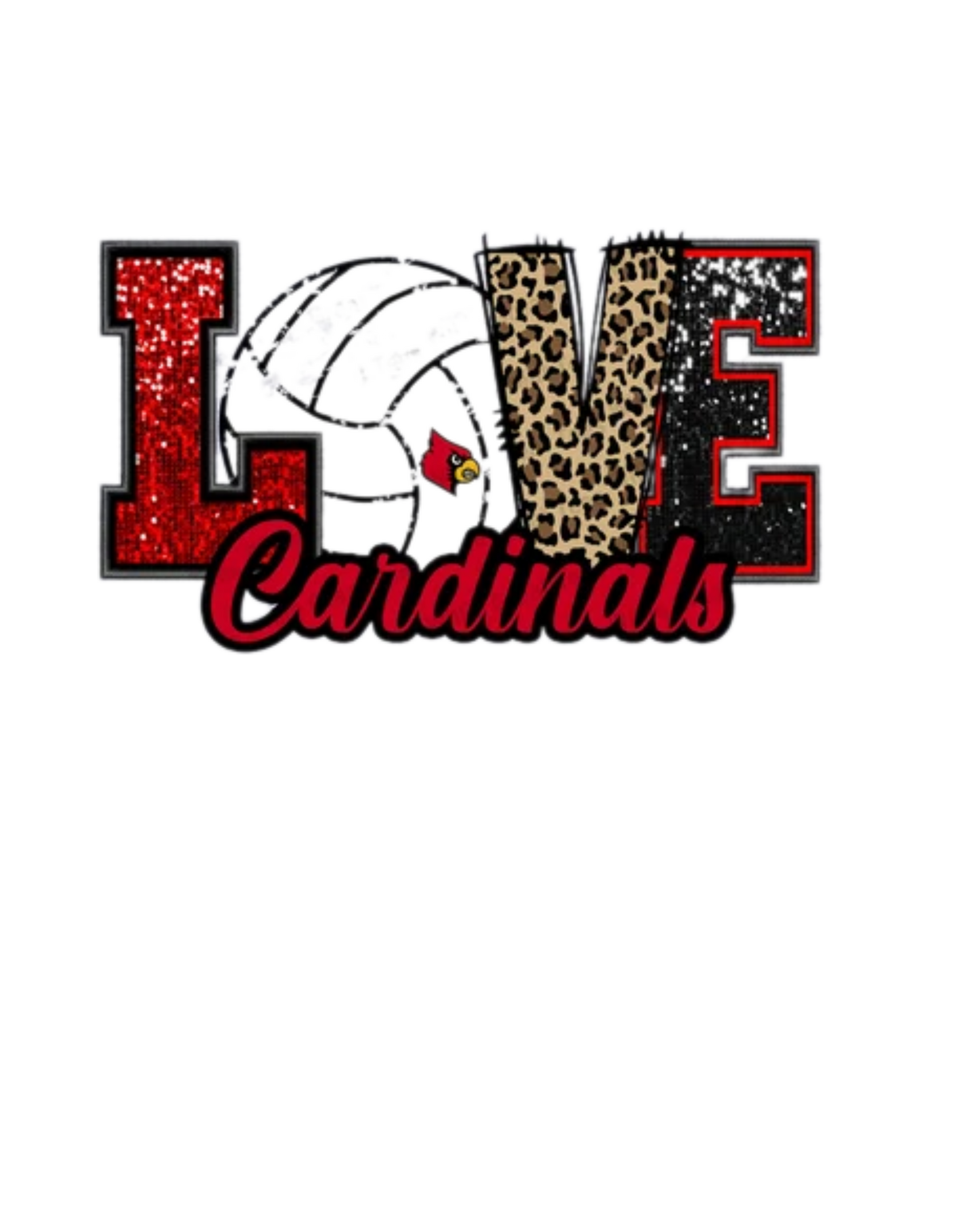 Cardinals LOVE Volleyball shirts
