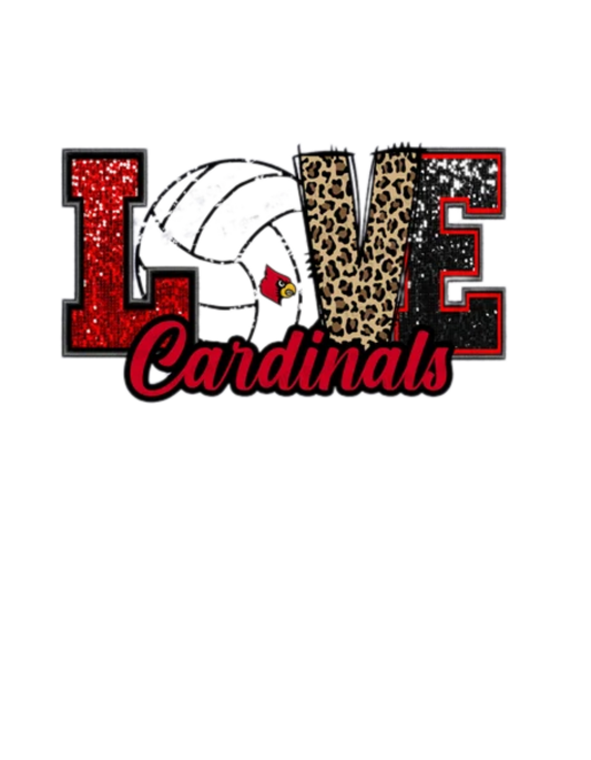 Cardinals LOVE Volleyball shirts