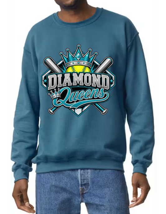 Diamond Queens Sweatshirt FRONT ONLY