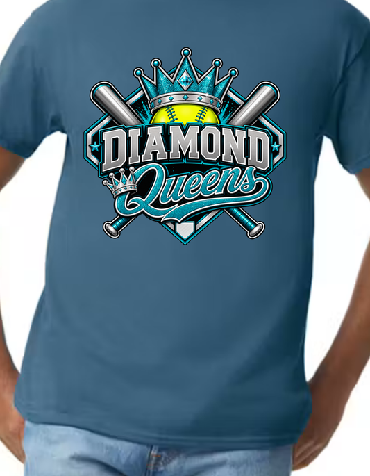 Diamond Queens T-Shirt FRONT and BACK