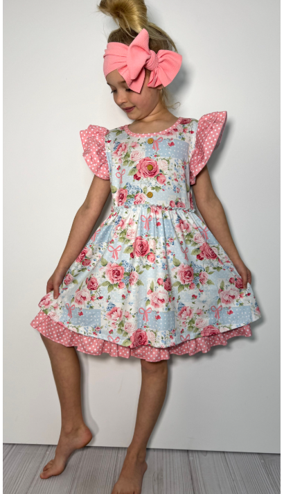 Rose Patch Dress