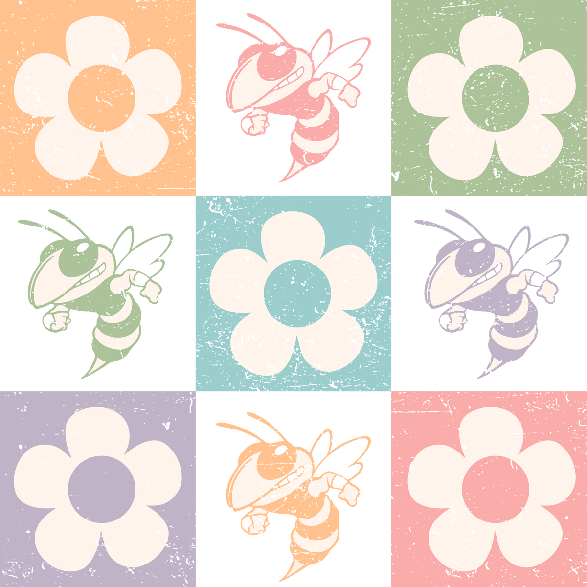 Jackets Volleyball Retro Flowers